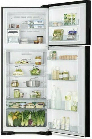Hitachi Ψυγείο Δίπορτο 450lt Total NoFrost Υ183.5xΠ71.5xΒ74εκ. Inox R-V541PRU0-1 BSL
