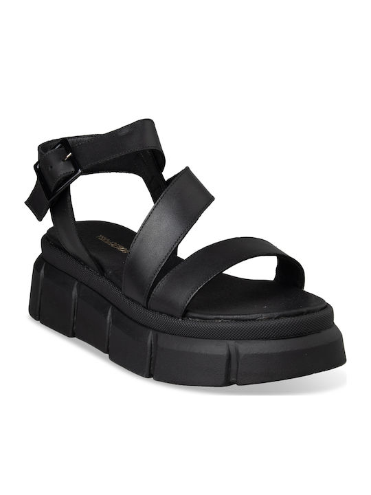 Women's Flat Sandals Flatforms Black