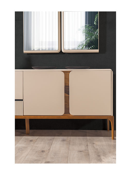 Bufet Din Lemn Ecru 210x45x80cm