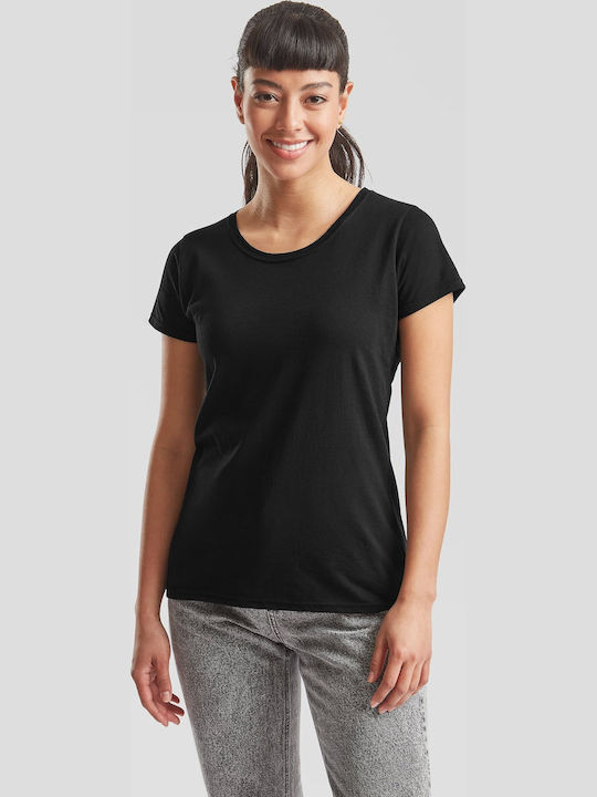 Fruit of the Loom Unisex Werbebekleidung T-Shirt Kurzärmelig Schwarz