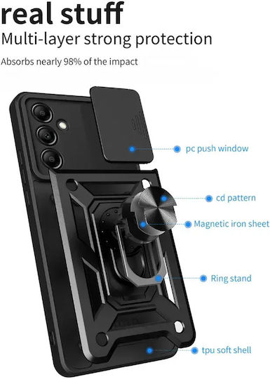 Husă Defender Motorola Moto E22 E22i Neagră