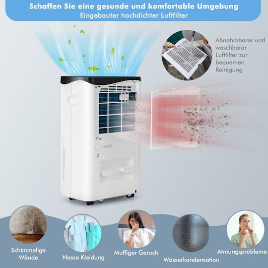 Costway ES10366DE-WH Dehumidifier with Compressor 50l
