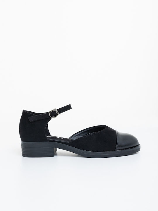 Leather Heels Black