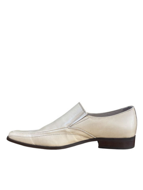 Pantofi Eleganți Pentru Bărbați De Piele Bej