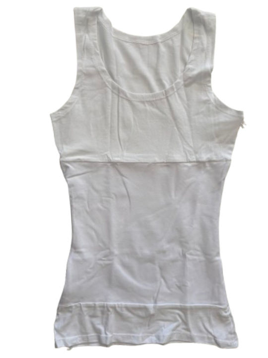 Kal-tsa Corset Modelator Fără Cusături Alb