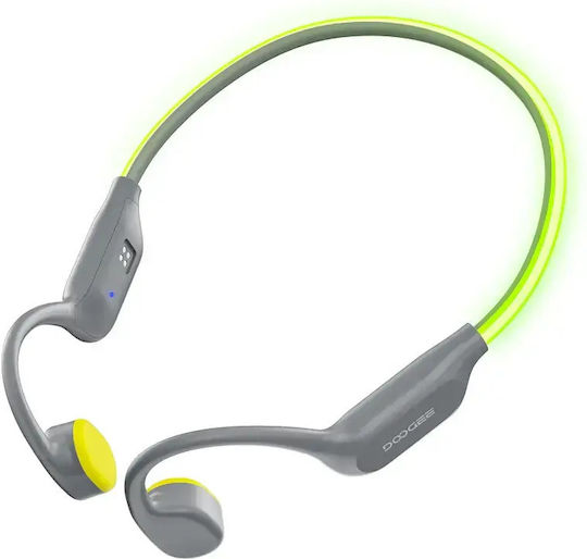 Doogee BoneBeat Swim Ray Bone Conduction Bluetooth Handsfree Ακουστικά με Αντοχή στον Ιδρώτα Γκρι