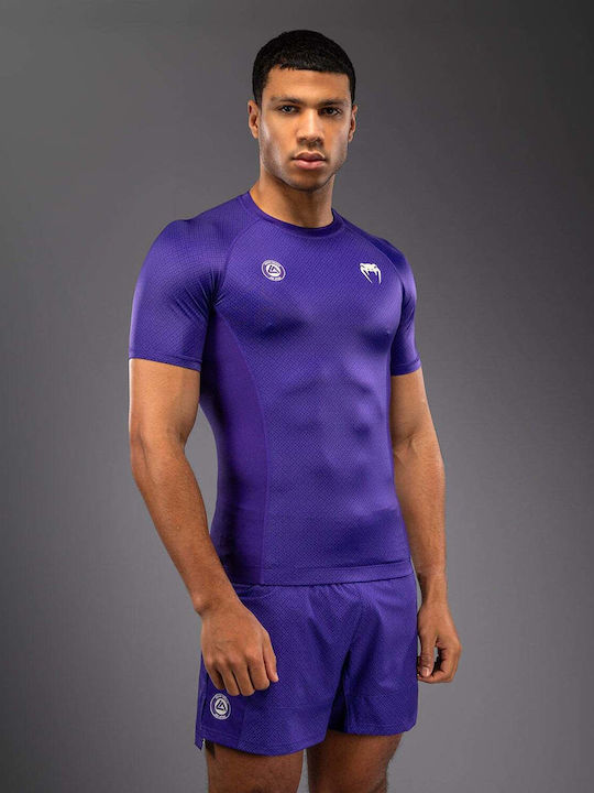 Venum Men's Short Sleeve Shirt VENUM-06052-008 for Jiu-Jitsu Purple