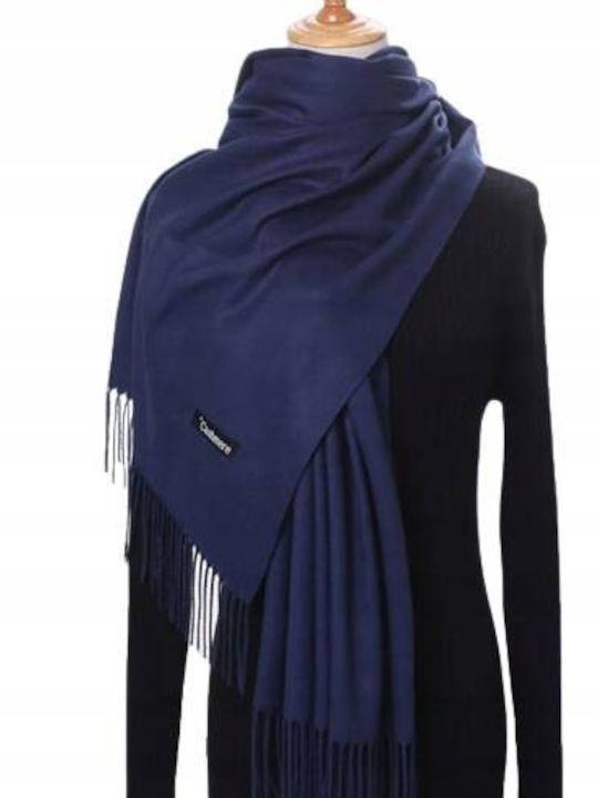 Damen Wollschal Blau