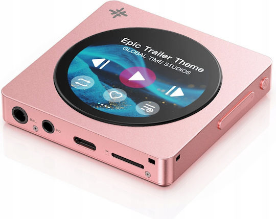FiiO Snowsky DISC Portable Hi-Res Music Player with Bluetooth 5.4 LDAC, Wi-Fi, USB DAC & Coaxial Output, Pink