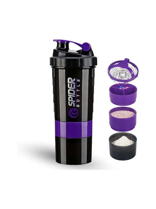 ecarla Shaker Πρωτεΐνης 500ml Πλαστικό Μωβ