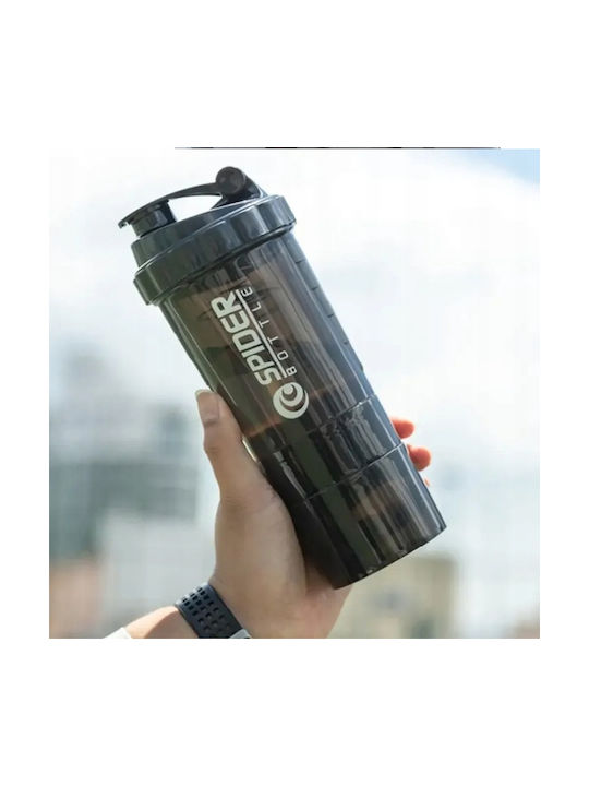 ecarla Shaker Πρωτεΐνης 500ml Πλαστικό Μαύρο