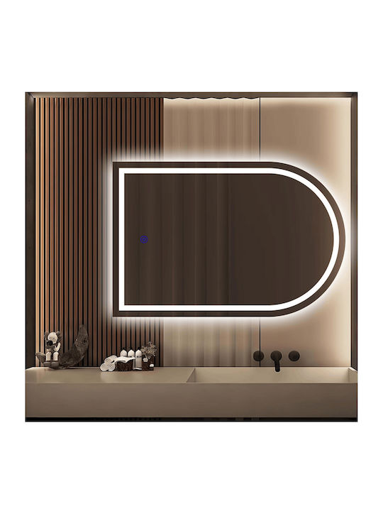 Futura Καθρεφτης Μπανιου Led Arch Design 90x60cm