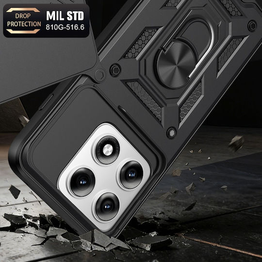 Husă Motorola Edge 70 Pro Protecție Cameră Set Inel Magnetic Autocolant Camshield Negru