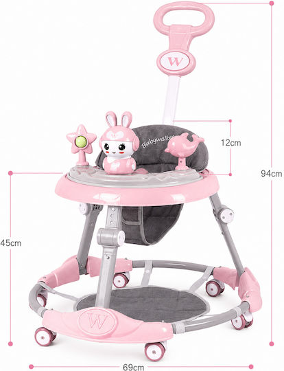 Baby-Lauflernhilfen mit Musik Rosa