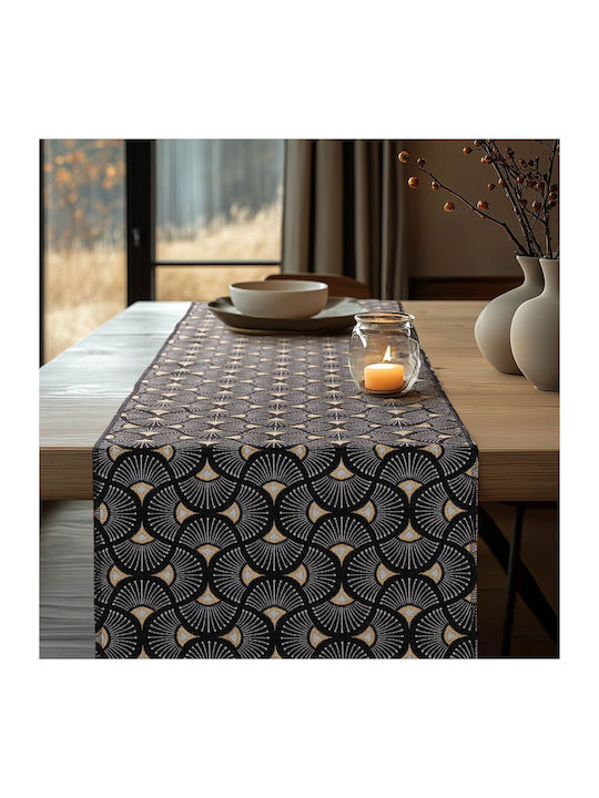 Beauty Home Ранер Scale Wave Luxury Сив 32x250см