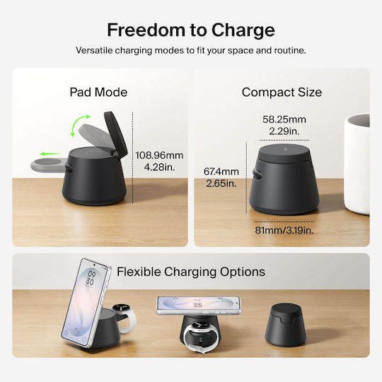Belkin Kabelloses Qi2-Ladegerät 25W Schwarz (UltraCharge)