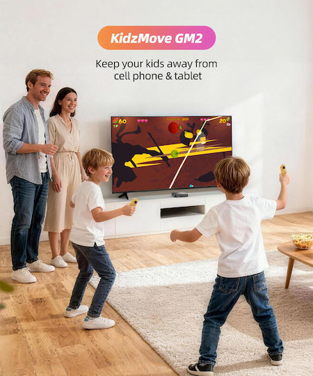 Mecool KidzMove GM2 Ασύρματο Gamepad Κίτρινο