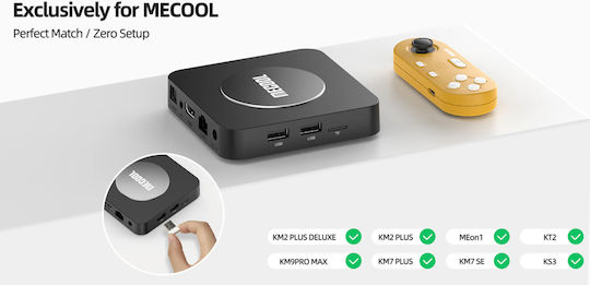 Mecool KidzMove GM2 Ασύρματο Gamepad Κίτρινο