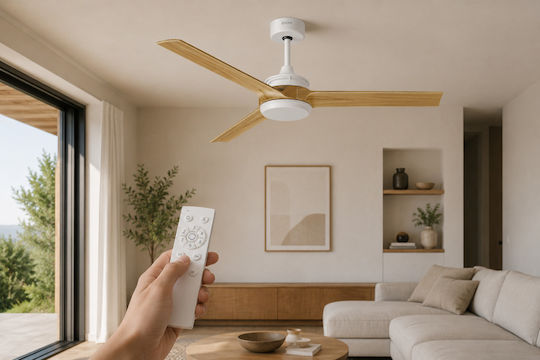 Gruppe 52-13273FDC Ventilator De Tavan 132cm Lemn