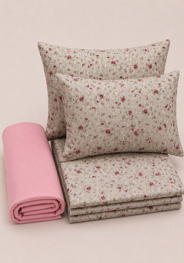 Comfort Σετ Μονό 3τμχ 165x270εκ. Ροζ