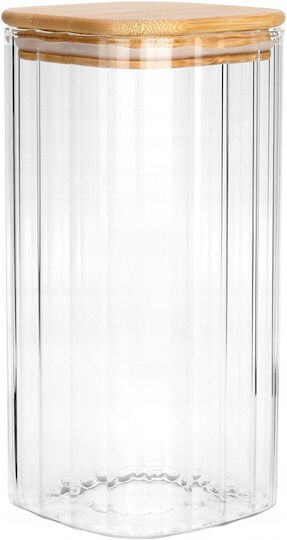 Vilde Vase Für Kaffee / Nudeln Mit Deckel Glas Transparent 1600ml