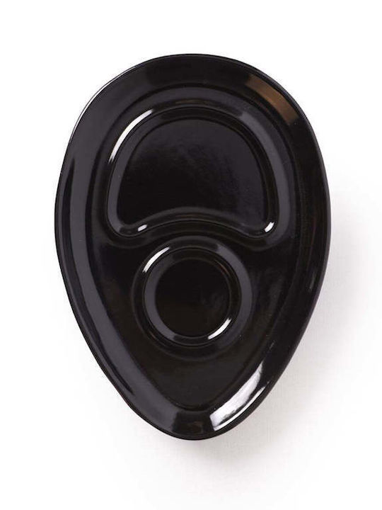 SteweHome Set Ceramic Black Coffee Cups 215ml 4 Pieces