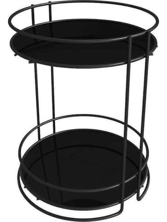 Stewehome Double Metal Bathroom Organizer Cosmetics Jewelry Spices Yellow