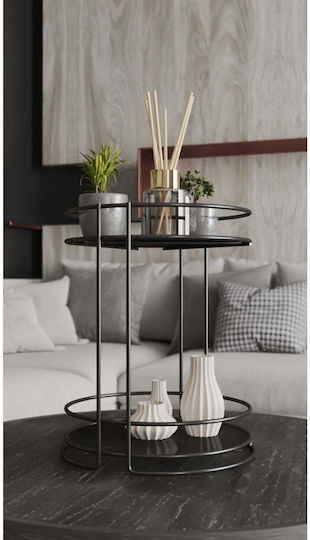 Stewehome Doppelter Metallischer Badezimmer Organizer Make-up Zubehör Schmuck Gewürze Gelb
