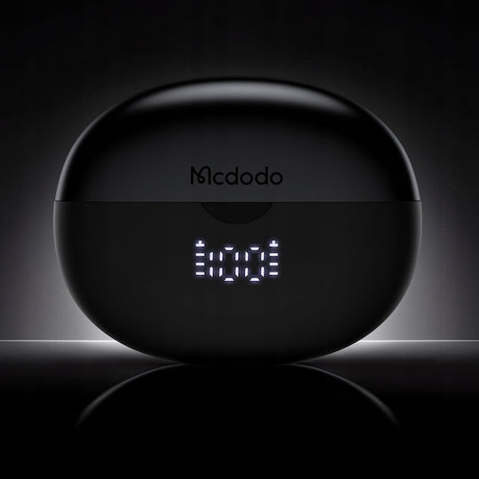 Mcdodo Air O3 In-ear Bluetooth Handsfree Ακουστικά με Θήκη Φόρτισης Μαύρα