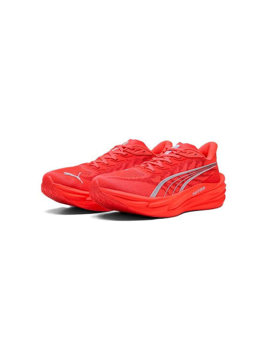 PUMA Deviate Nitro Men's Running Red Silver