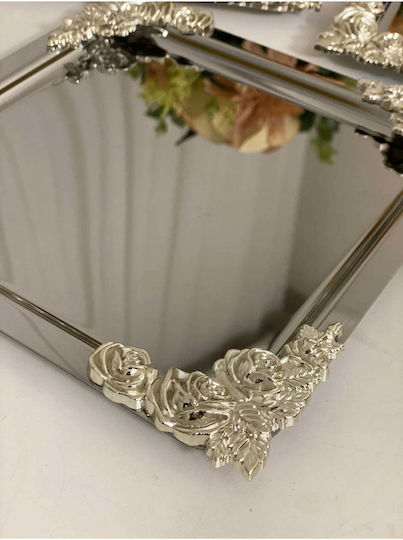 SteweHome Ανοξείδωτος Δίσκος Σερβιρίσματος 22x20cm 3τμχ
