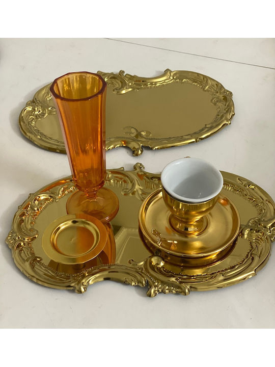 SteweHome Ανοξείδωτος Δίσκος Σερβιρίσματος 21x30cm 2τμχ
