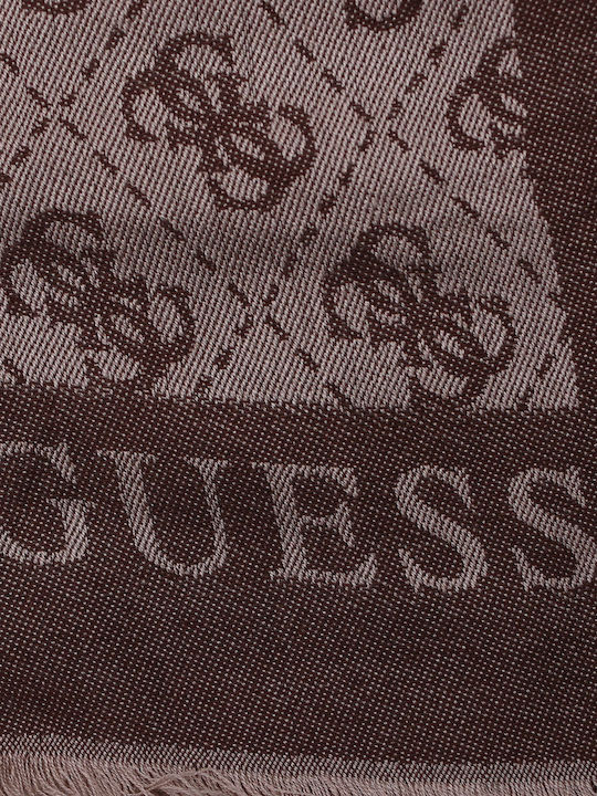 Guess Γυναικείο Φουλάρι Καφέ