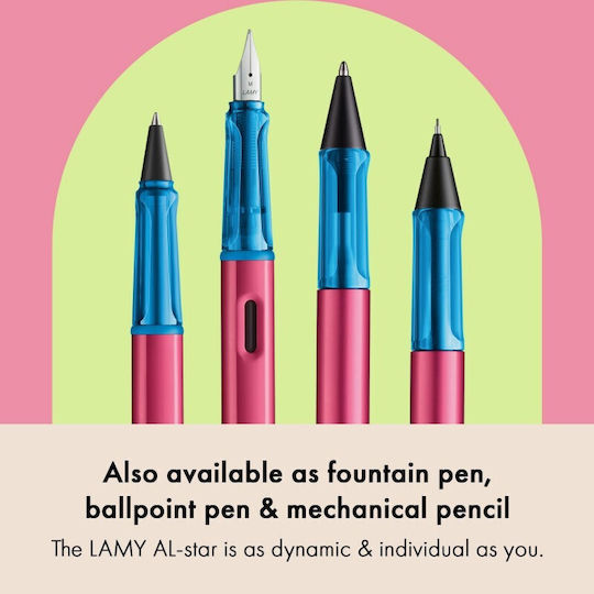 Lamy Al-star Писалка Fine Зелена от Алуминий с Зелено Мастило