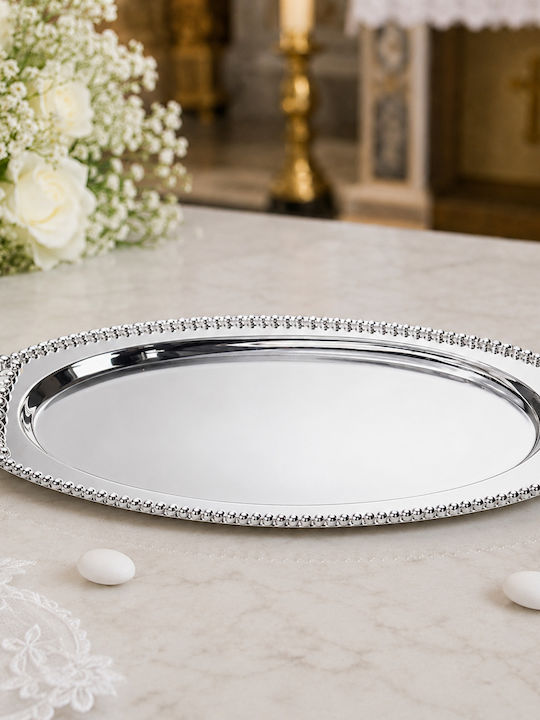 Karvounis Silver Plated Serving Tray 44x30x3cm