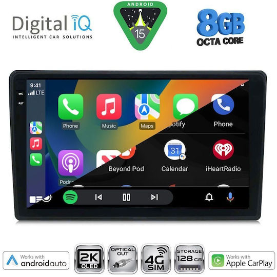 Digital IQ Ηχοσύστημα Αυτοκινήτου για Citroen C4 / DS4 2018 (Bluetooth/USB/WiFi/GPS/Apple-Carplay/Android-Auto) με Οθόνη Αφής 10"
