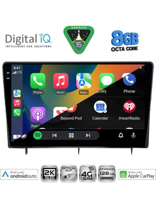 Digital IQ Car Audio System for Honda Civic 2022 Bluetooth USB WiFi GPS Apple CarPlay Android Auto with 10" Touch Screen