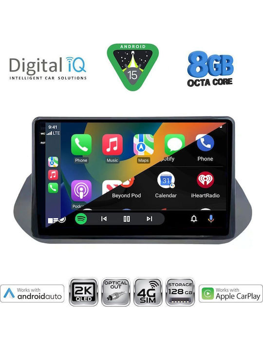 Digital IQ Car Audio System for Nissan Qashqai 2021 Bluetooth USB WiFi GPS Apple CarPlay Android Auto with 10" Touch Screen