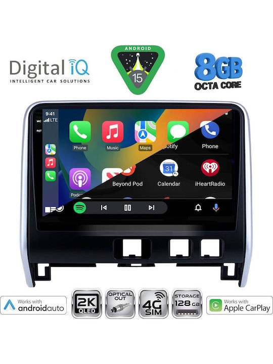Digital IQ Car Audio System for Nissan Serena 2016-2022 (Bluetooth/USB/WiFi/GPS/Apple CarPlay/Android Auto) with 10" Touch Screen