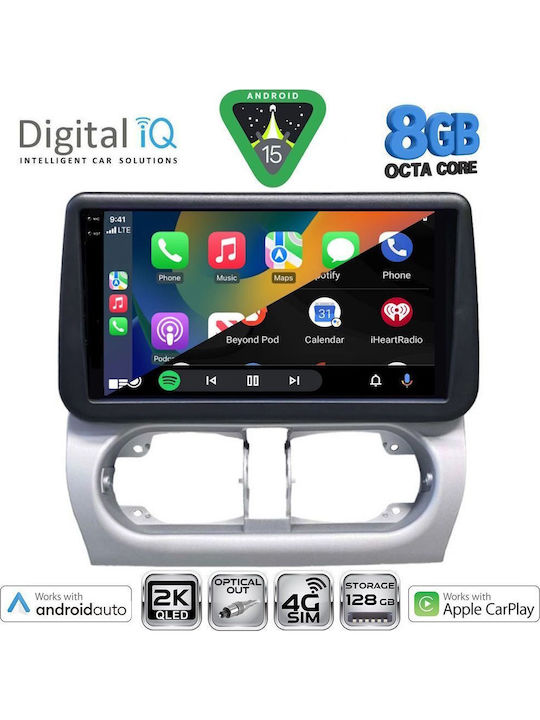 Digital IQ Car Audio System for Opel Corsa / Tigra 2000-2006 Bluetooth USB Wi-Fi GPS Apple CarPlay Android Auto with 9 Inch Touch Screen DIGITAL IQ BXK 20500 CPAA