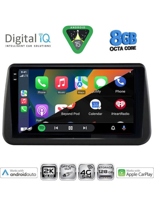 Digital IQ Car Audio System for Opel Meriva 2010-2017 Bluetooth USB WiFi GPS Apple CarPlay Android Auto with 9" Touch Screen