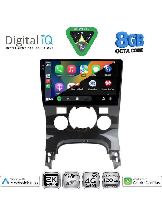 Digital IQ Car Audio System for Peugeot 3008 2008-2016 with Clima Bluetooth USB WiFi GPS Apple CarPlay Android Auto with 9" Touch Screen