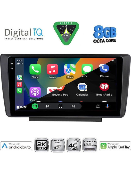 Digital IQ Car Audio System for Skoda Octavia 2005-2012 with Clima Bluetooth USB WiFi GPS Apple CarPlay Android Auto with 9" Touch Screen