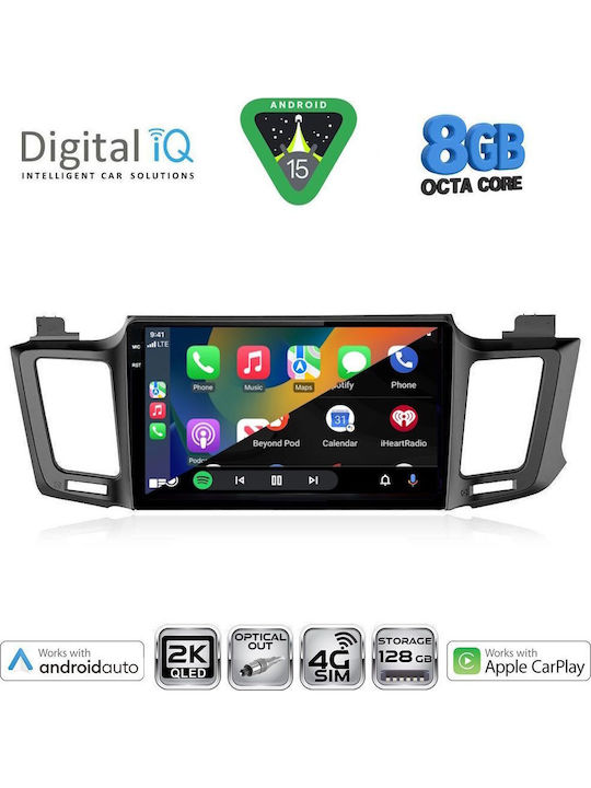 Digital IQ Car Audio System for Toyota RAV 4 2013-2019 (Bluetooth/USB/WiFi/GPS/Apple CarPlay/Android Auto) with 10" Touch Screen