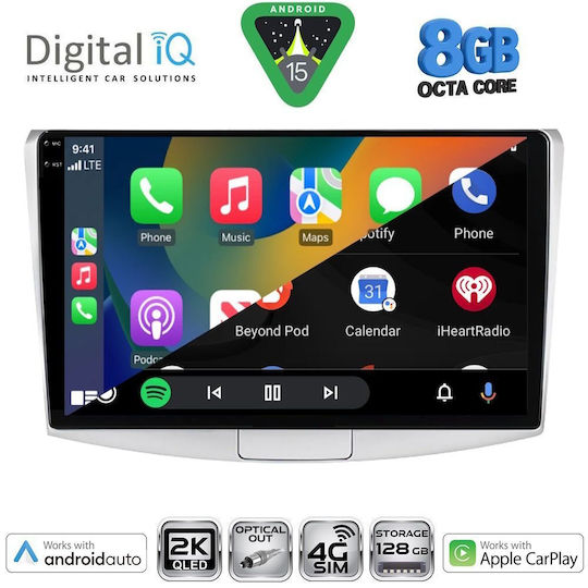 Digital IQ Ηχοσύστημα Αυτοκινήτου για Volkswagen Passat 2010-2015 με Clima (Bluetooth/USB/WiFi/GPS/Apple-Carplay/Android-Auto) με Οθόνη Αφής 10"