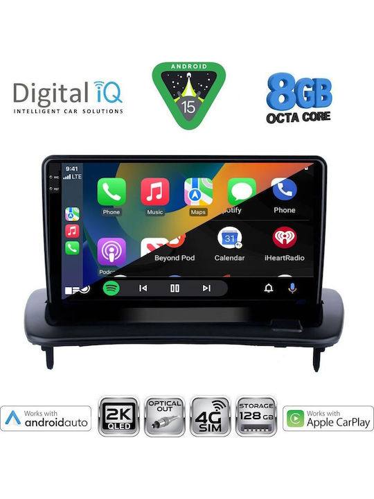 Digital IQ Car Audio System for Volvo C30 / S40 2004-2013 (Bluetooth/USB/WiFi/GPS/Apple CarPlay/Android Auto) with 9" Touch Screen