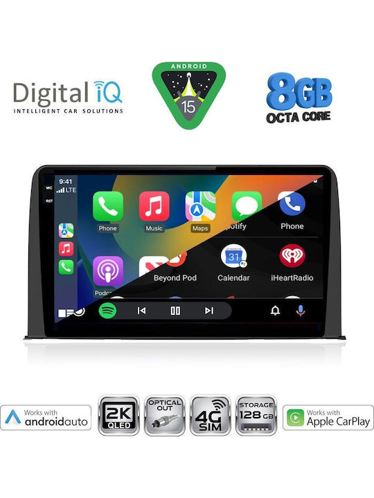 Digital IQ Car Audio System for Honda CR-V 2017-2023 Bluetooth USB WiFi GPS Apple CarPlay Android Auto with 10" Touch Screen
