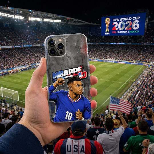 Калъф World Stars Collection Kylian Mbappe Nokia C32 Черен TPU Силикон