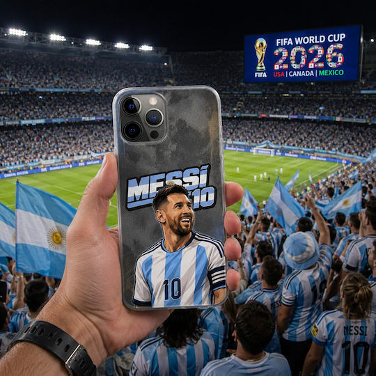 Калъф World Stars Collection Lionel Messi Nokia G22 Черен TPU Силикон