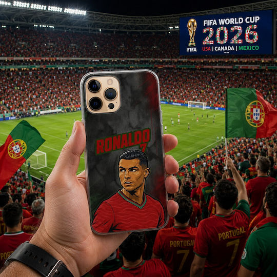 World Stars Collection Cristiano Ronaldo Nokia C32 Black TPU Silicone Mobile Phone Case